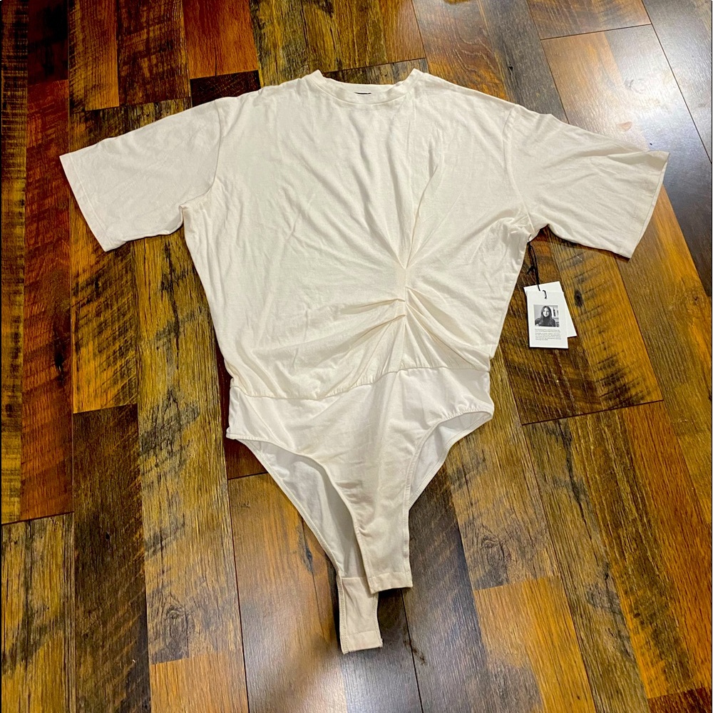 NWT Something Navy bodysuit top